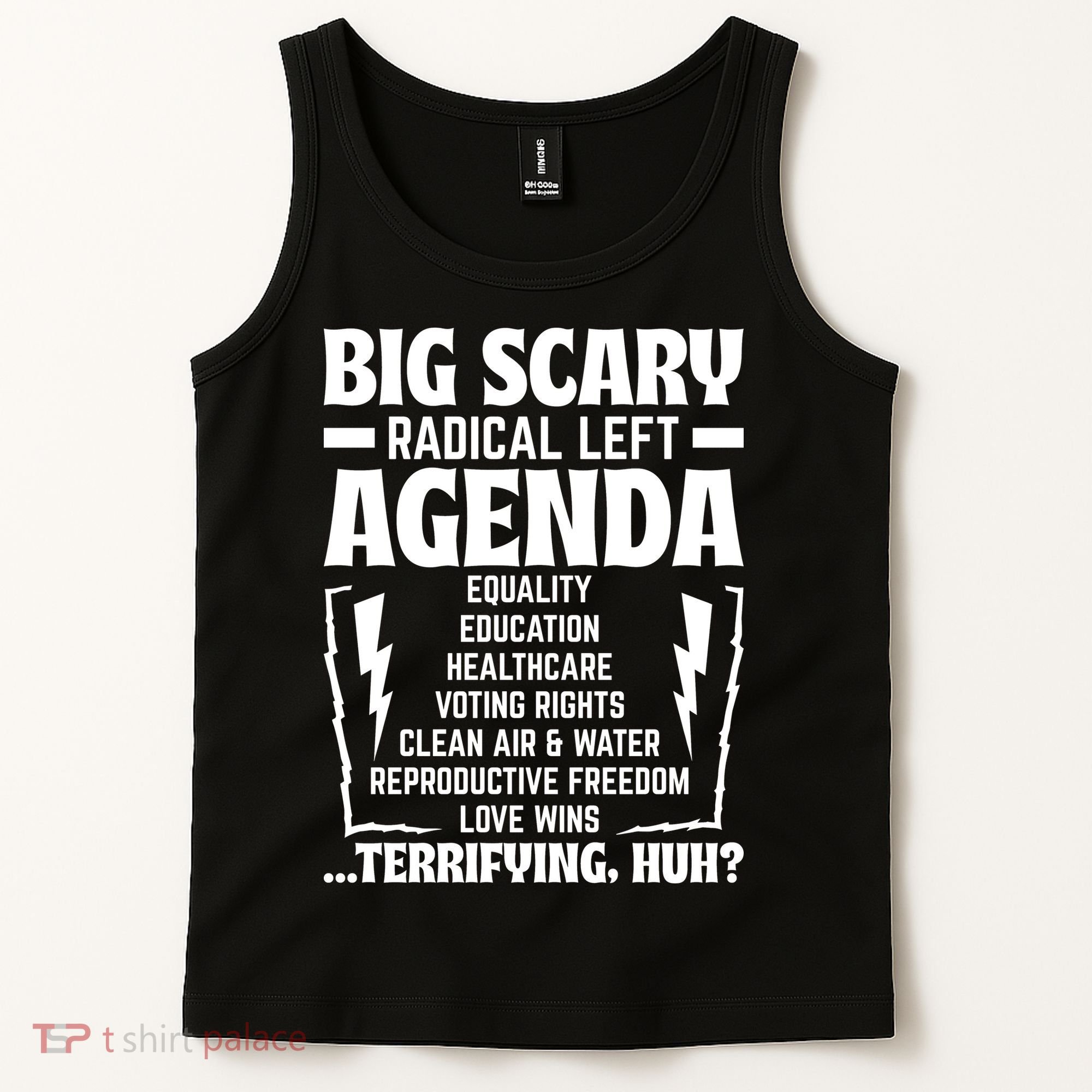 Big Scary Radical Left Agenda Social Justice Activist Tank Top
