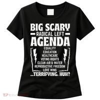Big Scary Radical Left Agenda Social Justice Activist Women's T-Shirt thumb 0
