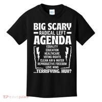 Big Scary Radical Left Agenda Social Justice Activist Kids T-Shirt thumb 0