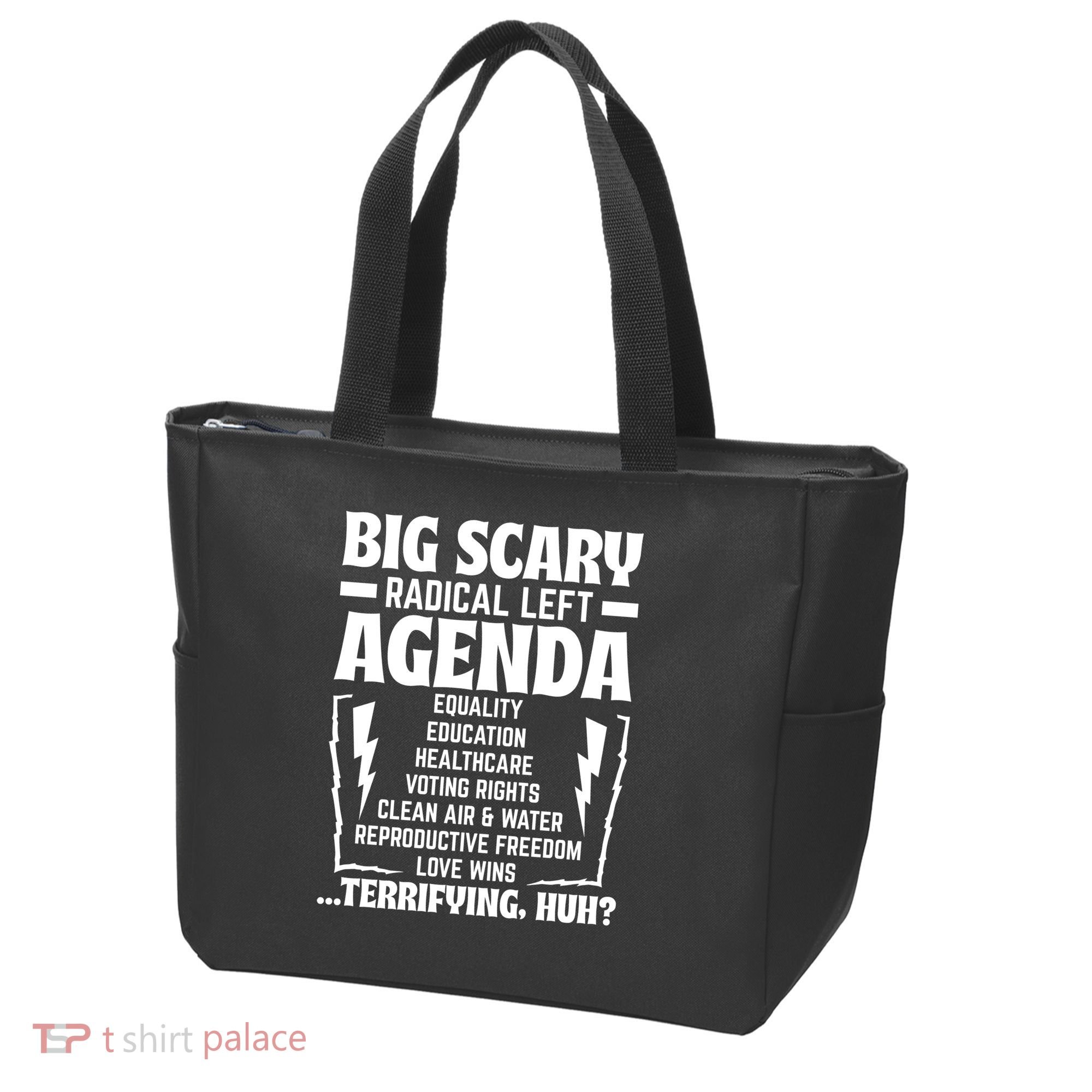 Big Scary Radical Left Agenda Social Justice Activist Tote Bag