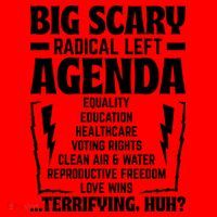 Big Scary Radical Left Agenda Social Justice Activist Santa Hat thumb 1