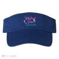 Butterflies Support Ribbon Thyroid Cancer Survivor Gift Visor thumb 0