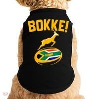 Bokke! Springbok Rugby South African Flag Doggie Tank thumb 0