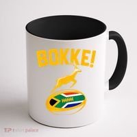 Bokke! Springbok Rugby South African Flag Coffee Mug thumb 1