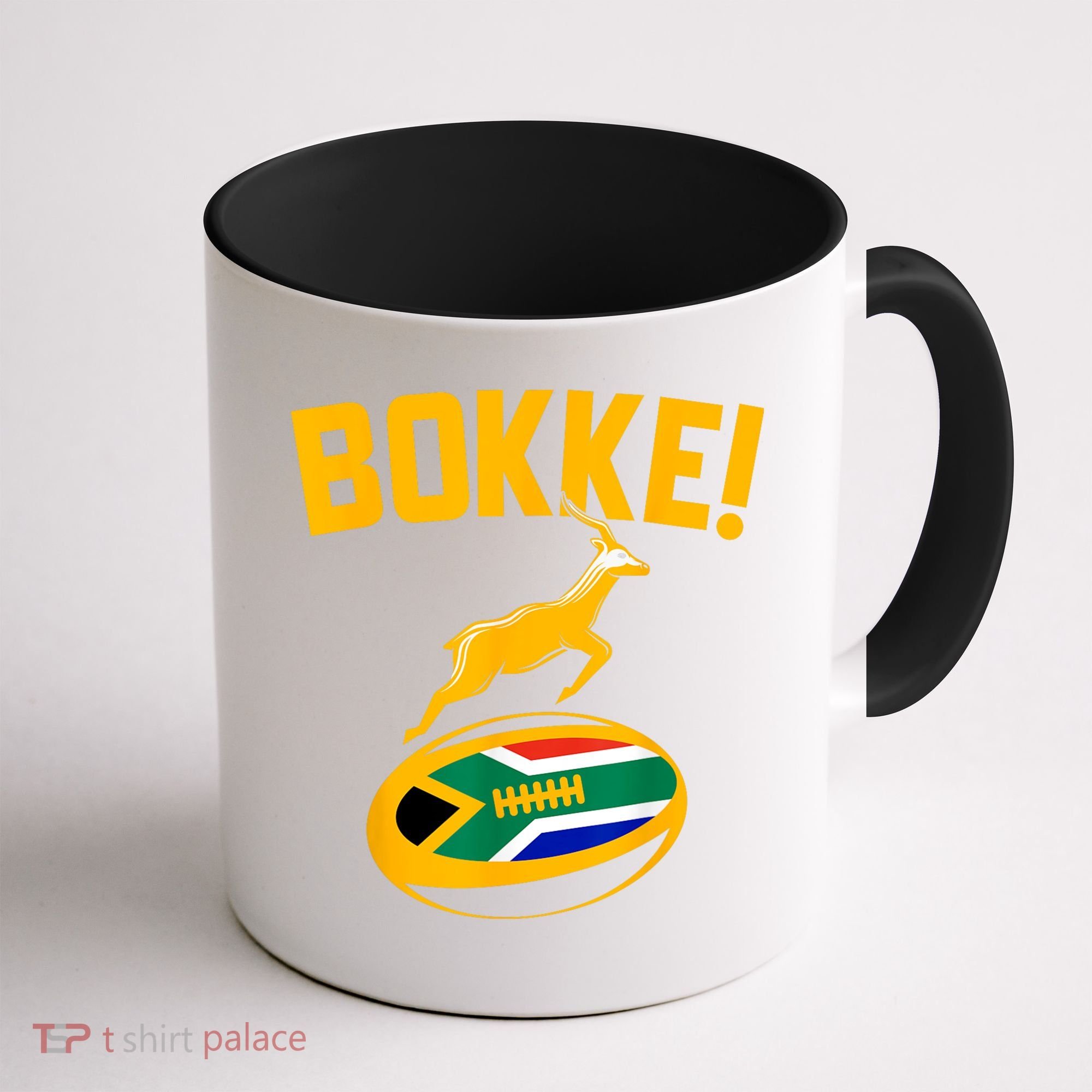 Bokke! Springbok Rugby South African Flag Coffee Mug