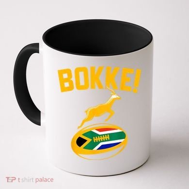 Bokke! Springbok Rugby South African Flag Coffee Mug