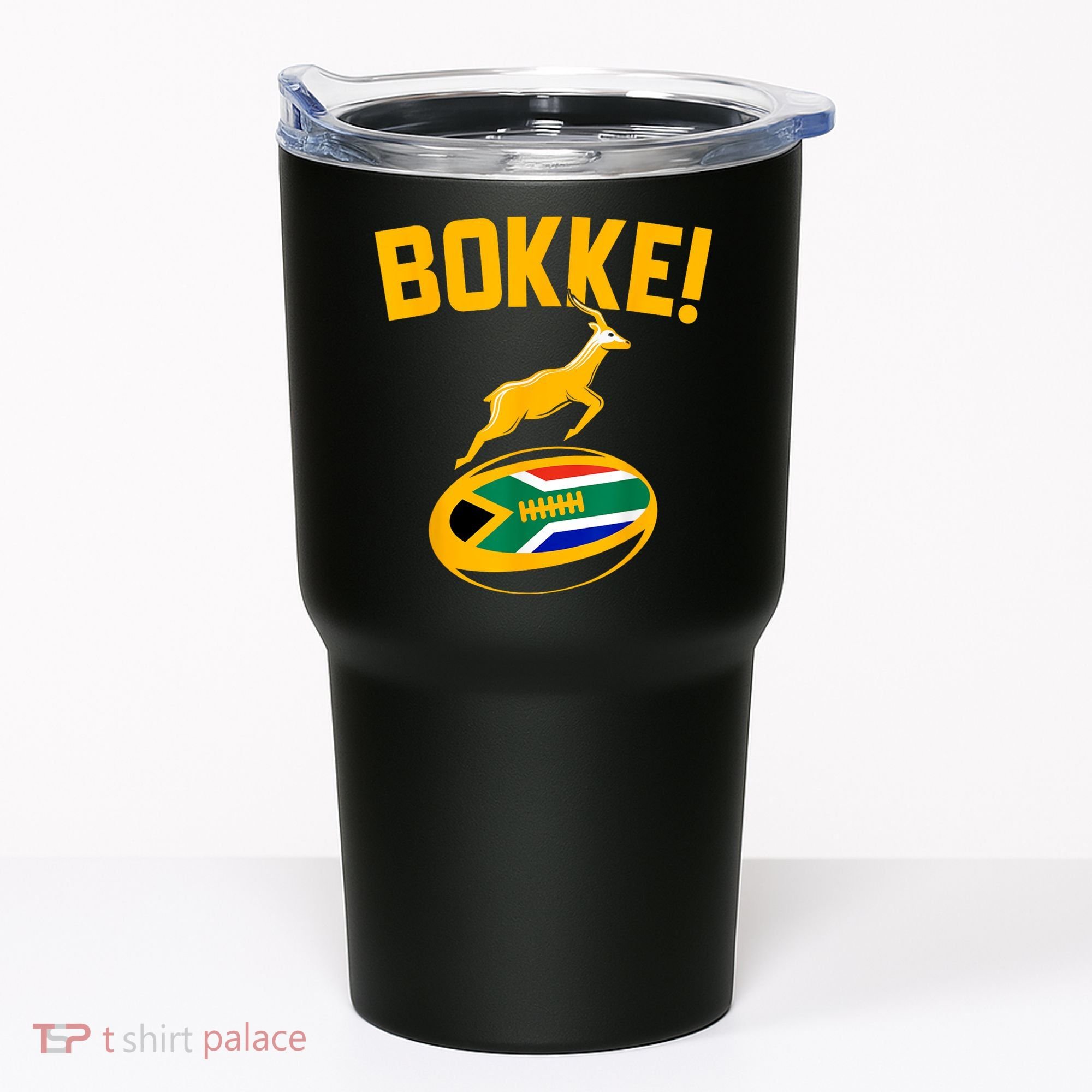 Bokke! Springbok Rugby South African Flag Tumbler