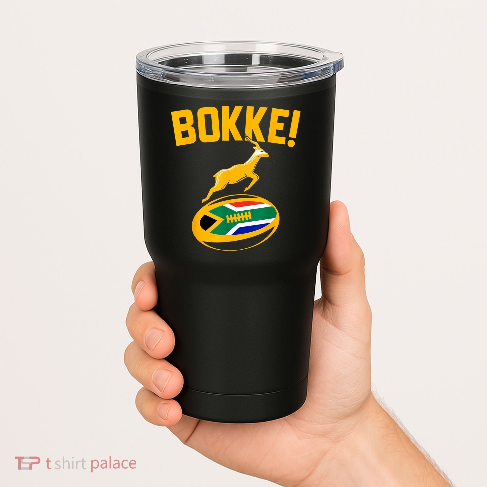 Bokke! Springbok Rugby South African Flag Tumbler