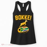 Bokke! Springbok Rugby South African Flag Women's Tank Top thumb 0