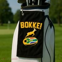 Bokke! Springbok Rugby South African Flag Golf Towel thumb 2