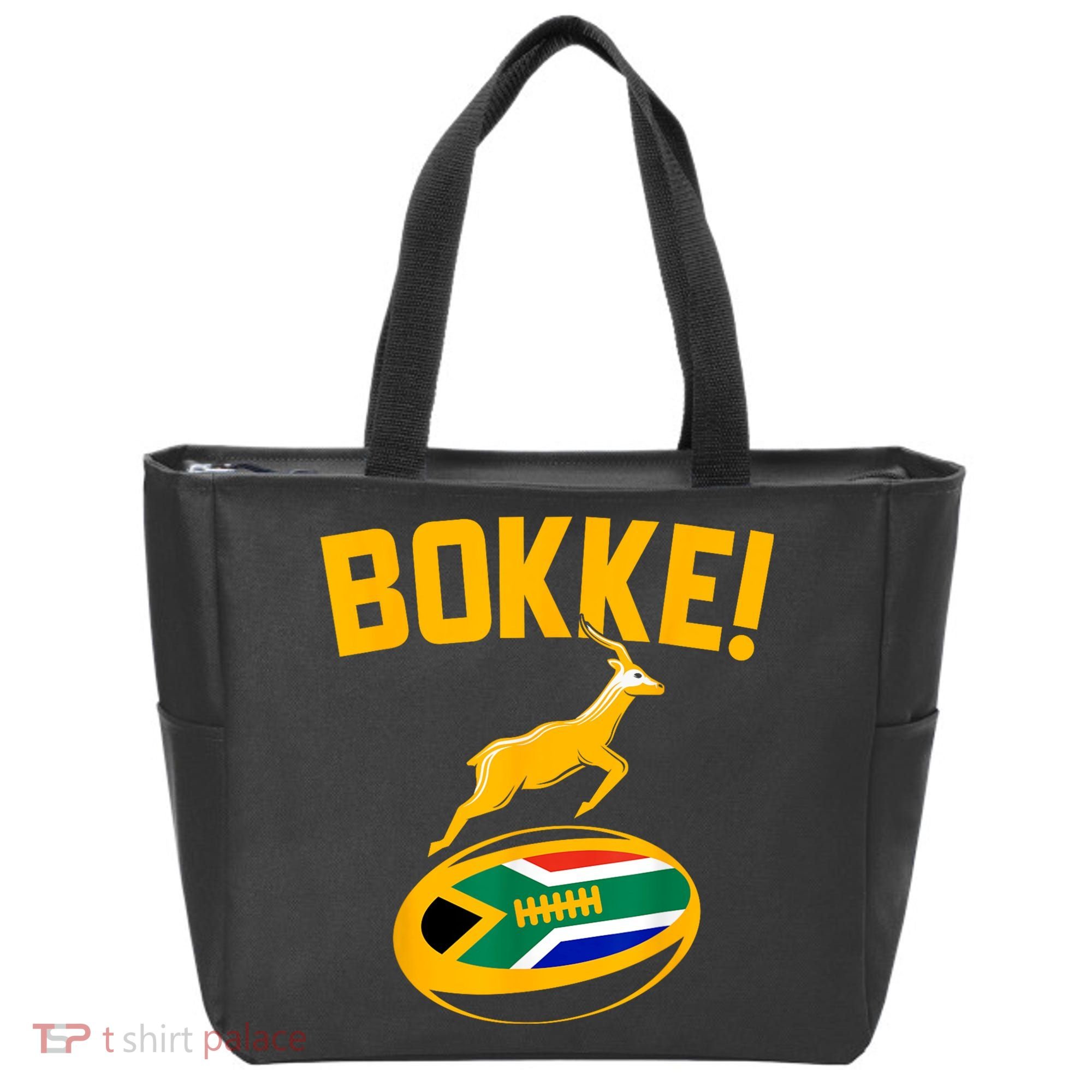 Bokke! Springbok Rugby South African Flag Tote Bag