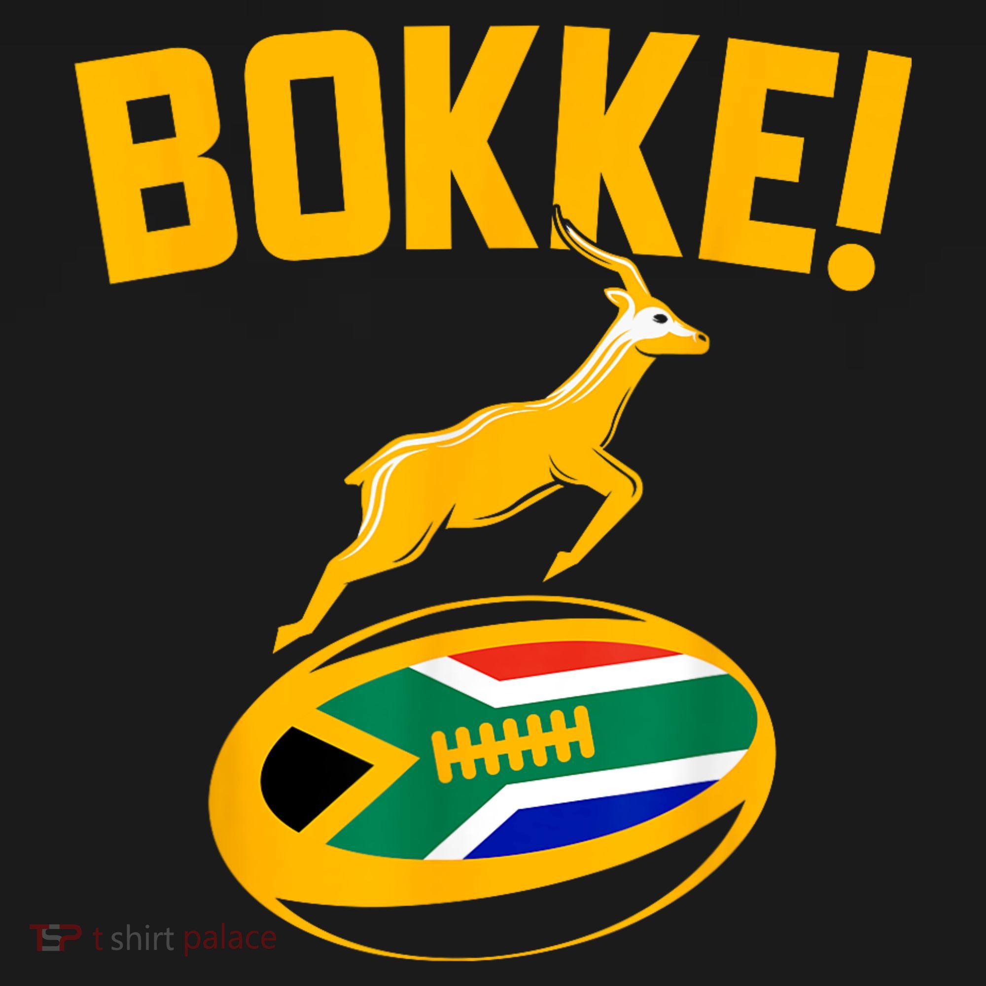 Bokke! Springbok Rugby South African Flag Tote Bag