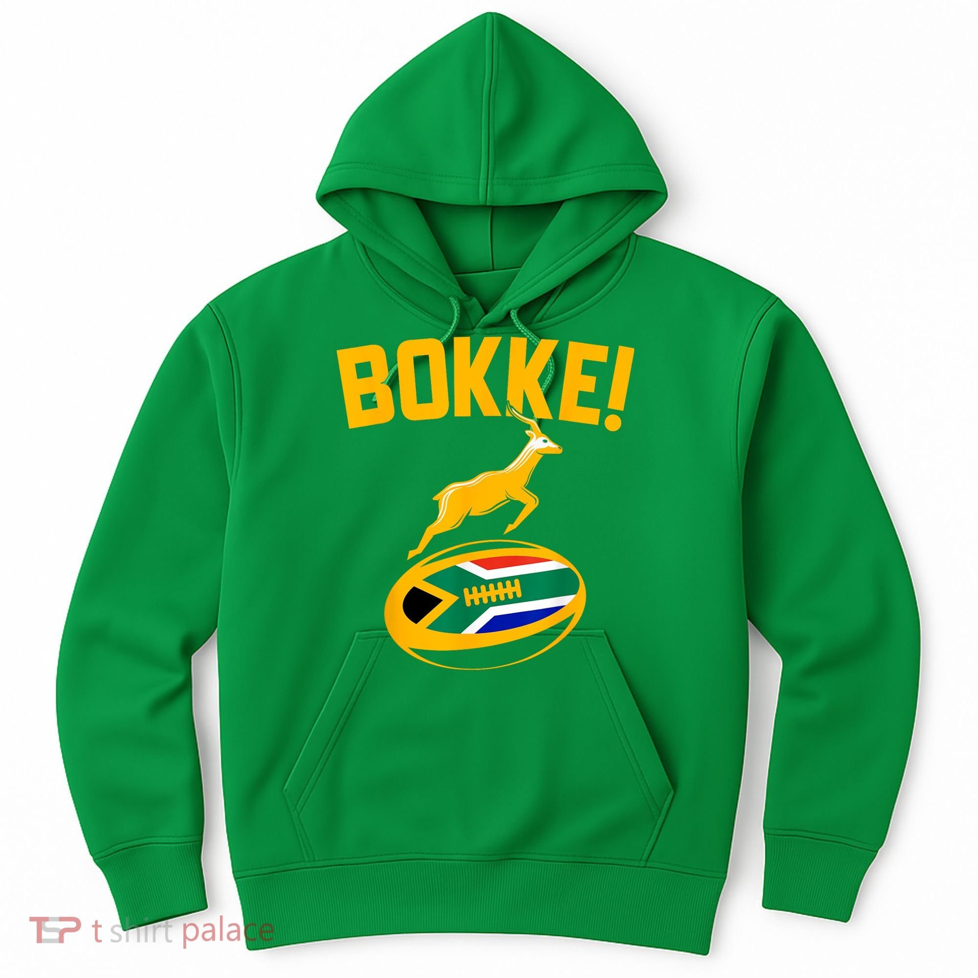 Bokke! Springbok Rugby South African Flag Hoodie