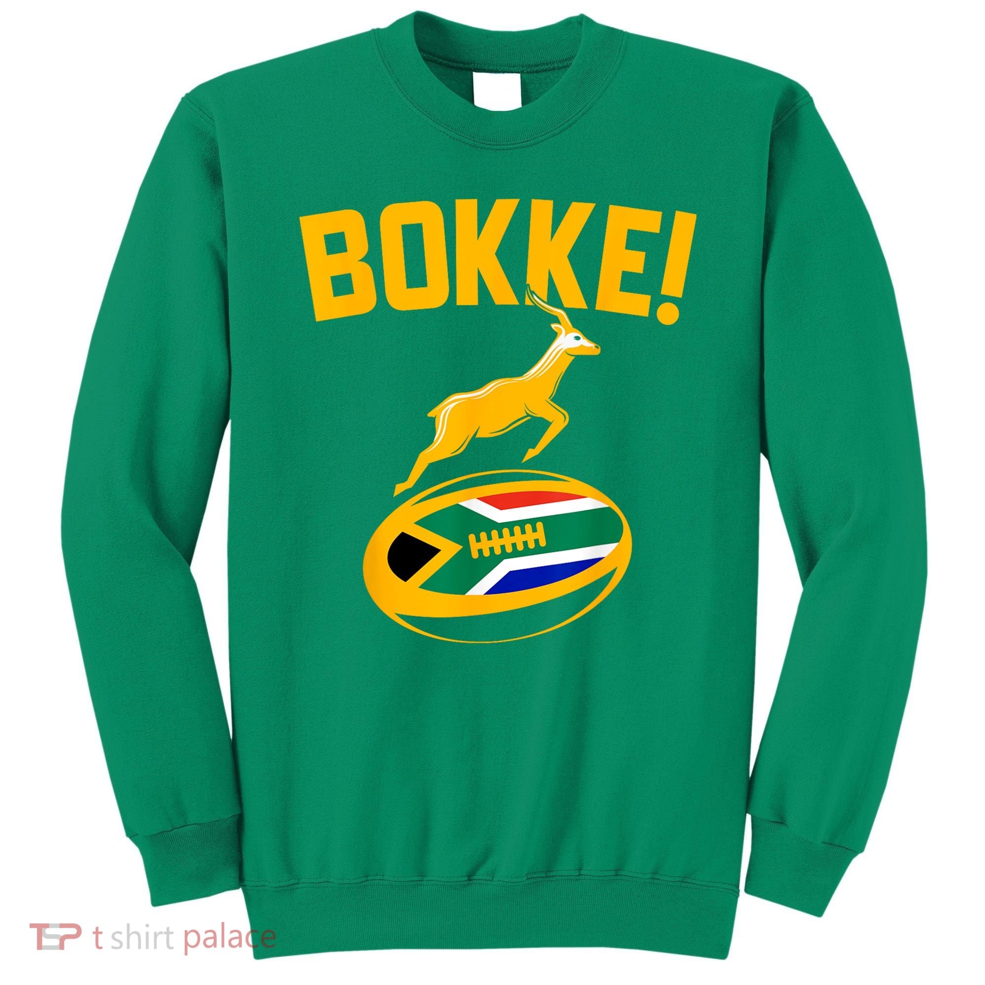 Bokke! Springbok Rugby South African Flag Sweatshirt