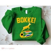 Bokke! Springbok Rugby South African Flag Sweatshirt thumb 2