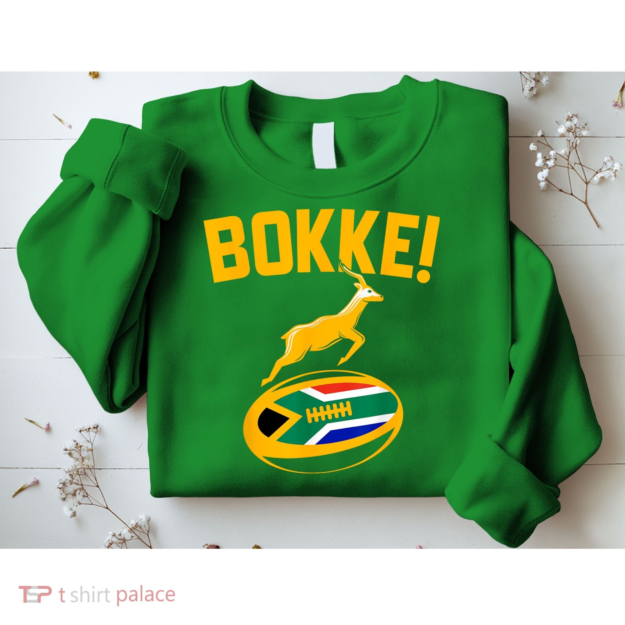 Bokke! Springbok Rugby South African Flag Sweatshirt