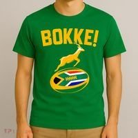 Bokke! Springbok Rugby South African Flag T-Shirt thumb 3