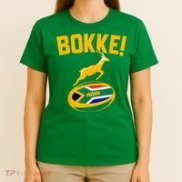 Bokke! Springbok Rugby South African Flag T-Shirt thumb 4