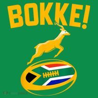 Bokke! Springbok Rugby South African Flag Mousepad thumb 1