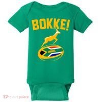 Bokke! Springbok Rugby South African Flag Baby Bodysuit thumb 0