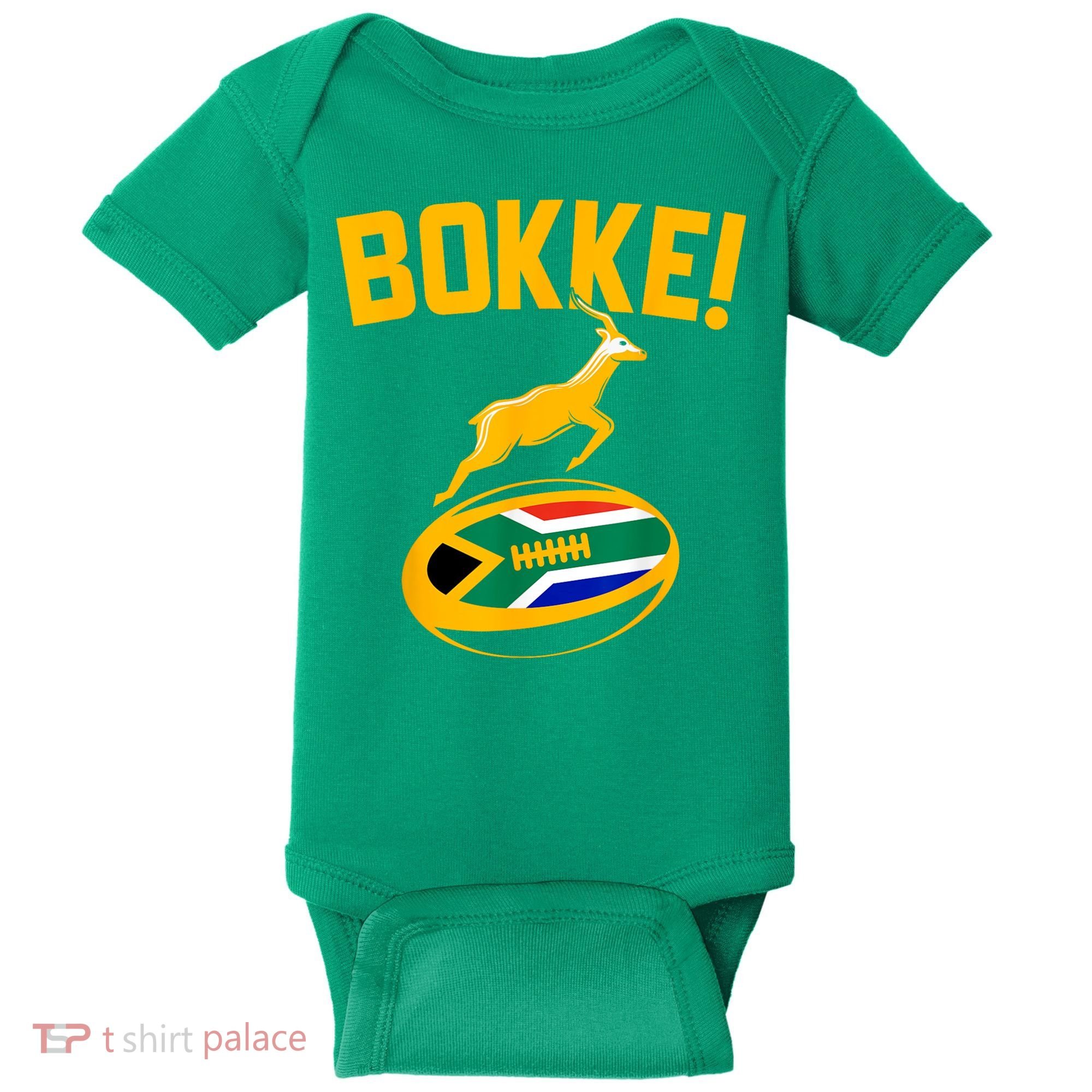 Bokke! Springbok Rugby South African Flag Baby Bodysuit