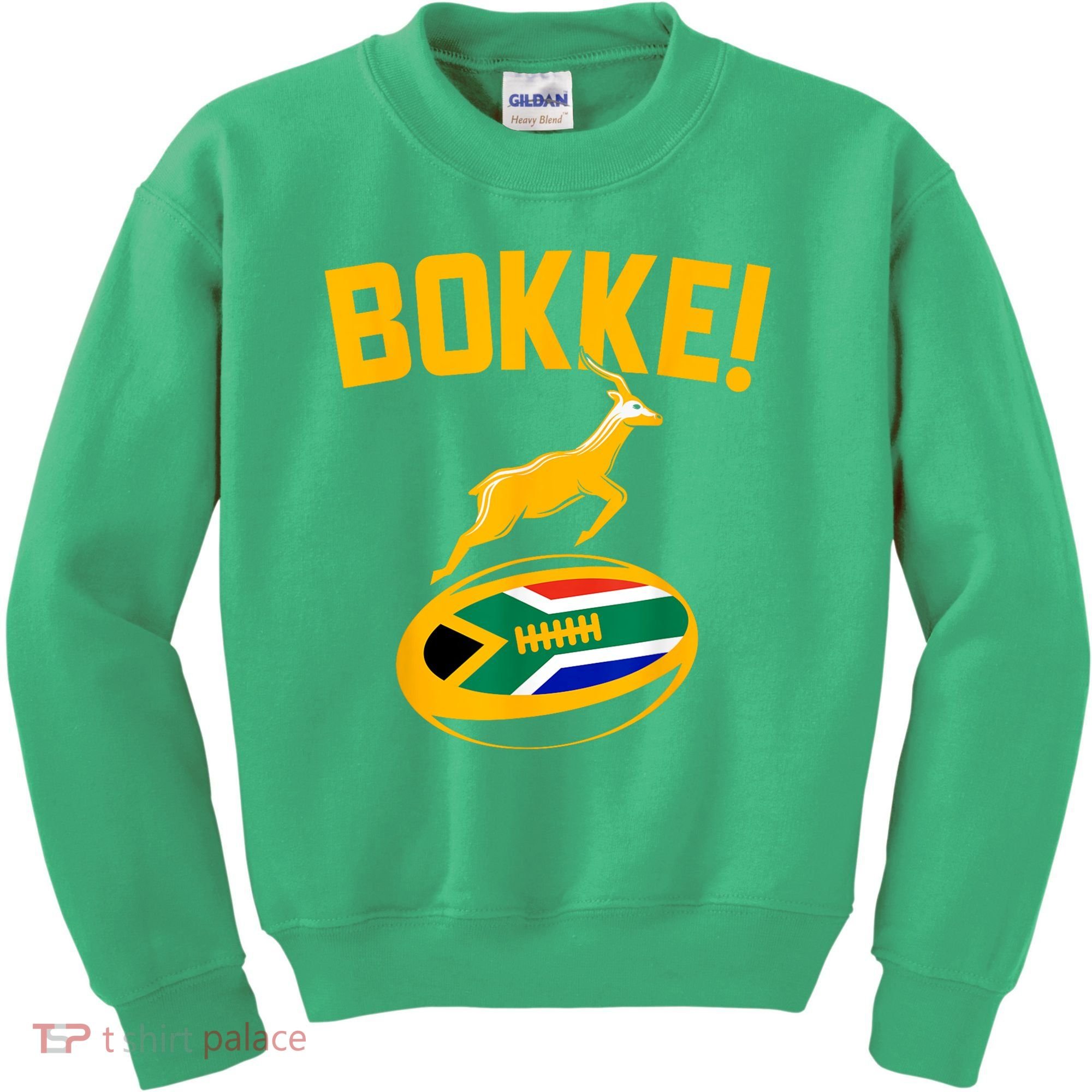 Bokke! Springbok Rugby South African Flag Kids Sweatshirt