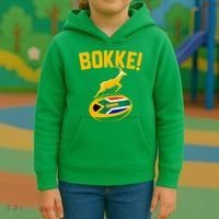 Bokke! Springbok Rugby South African Flag Kids Hoodie thumb 3