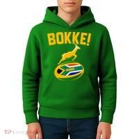 Bokke! Springbok Rugby South African Flag Kids Hoodie thumb 4