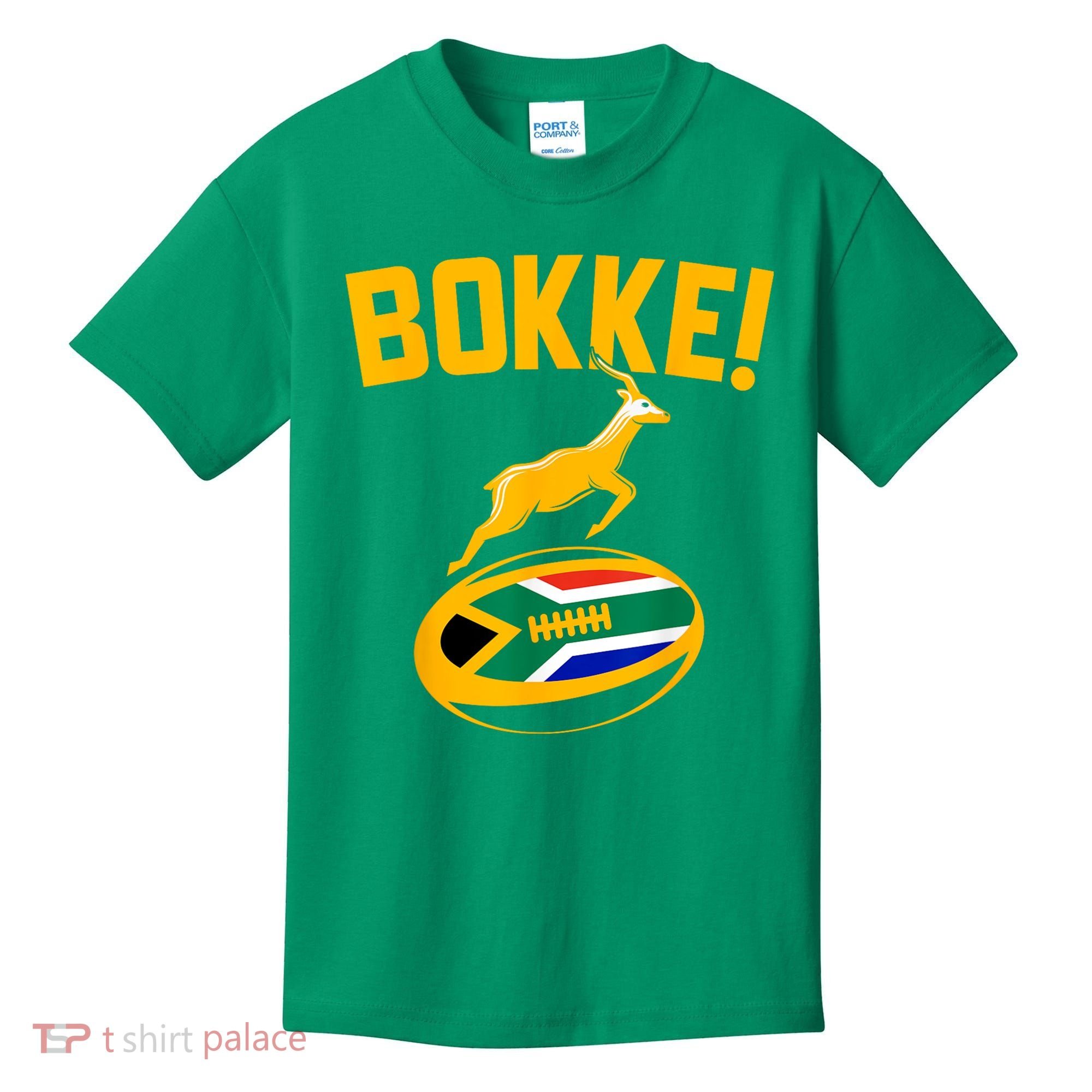 Bokke! Springbok Rugby South African Flag Kids T-Shirt