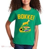 Bokke! Springbok Rugby South African Flag Kids T-Shirt thumb 2