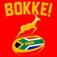 Bokke! Springbok Rugby South African Flag Santa Hat thumb 1