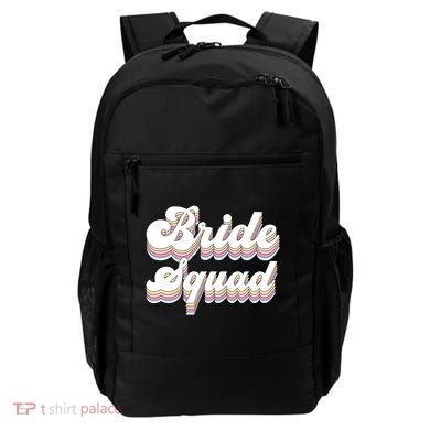 Bride Squad Retro Bachelorette Party Bridesmaids Meaningful Gift Backpack