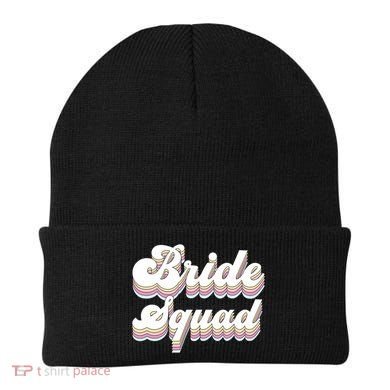 Bride Squad Retro Bachelorette Party Bridesmaids Meaningful Gift Beanie