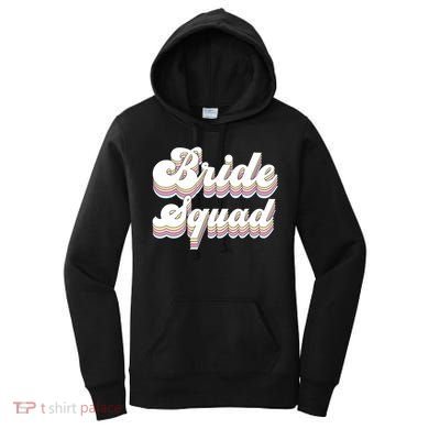 Bride Squad Retro Bachelorette Party Bridesmaids Meaningful Gift Women's Hoodie