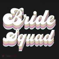 Bride Squad Retro Bachelorette Party Bridesmaids Meaningful Gift Ornament thumb 1