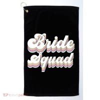 Bride Squad Retro Bachelorette Party Bridesmaids Meaningful Gift Golf Towel thumb 0