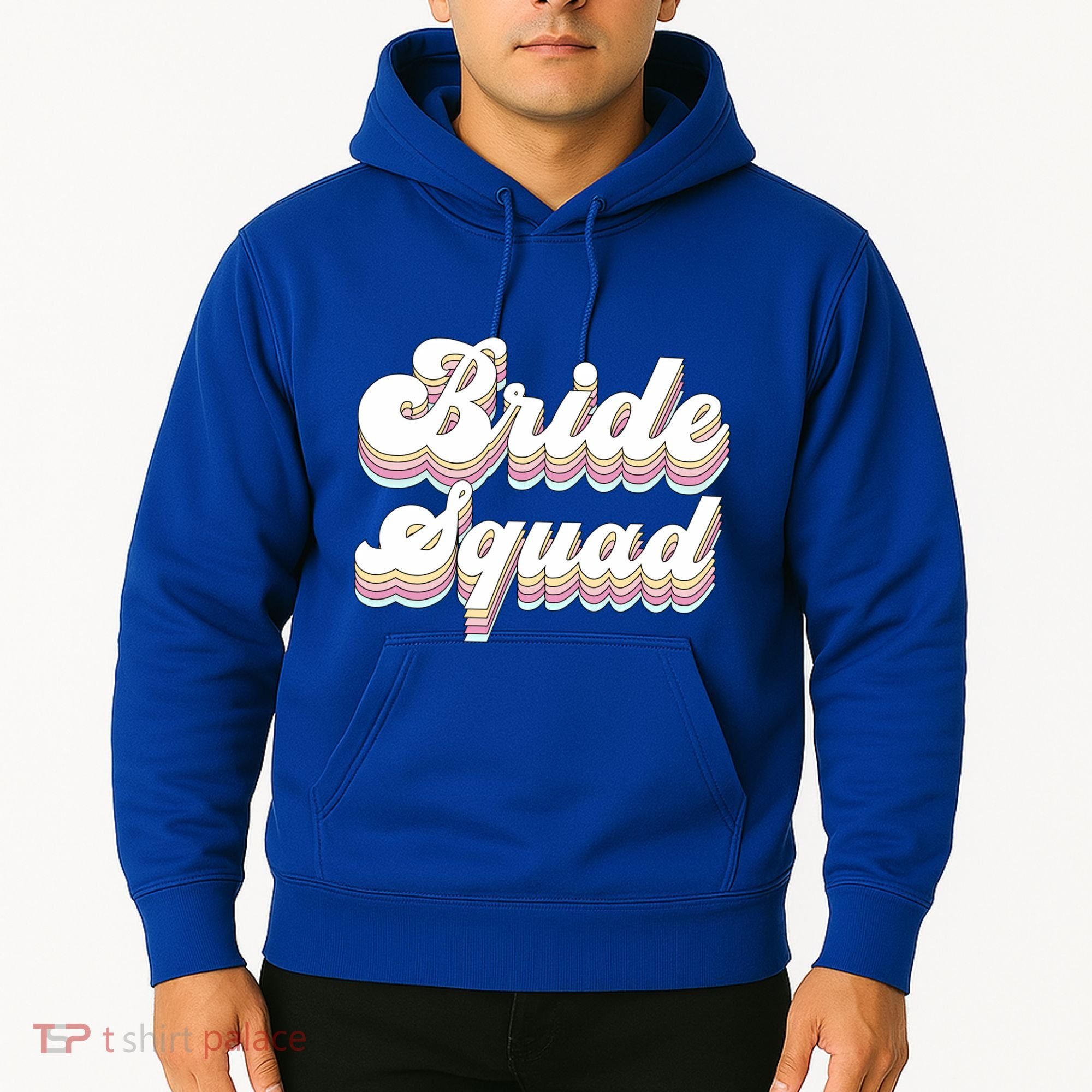 Bride Squad Retro Bachelorette Party Bridesmaids Meaningful Gift Hoodie