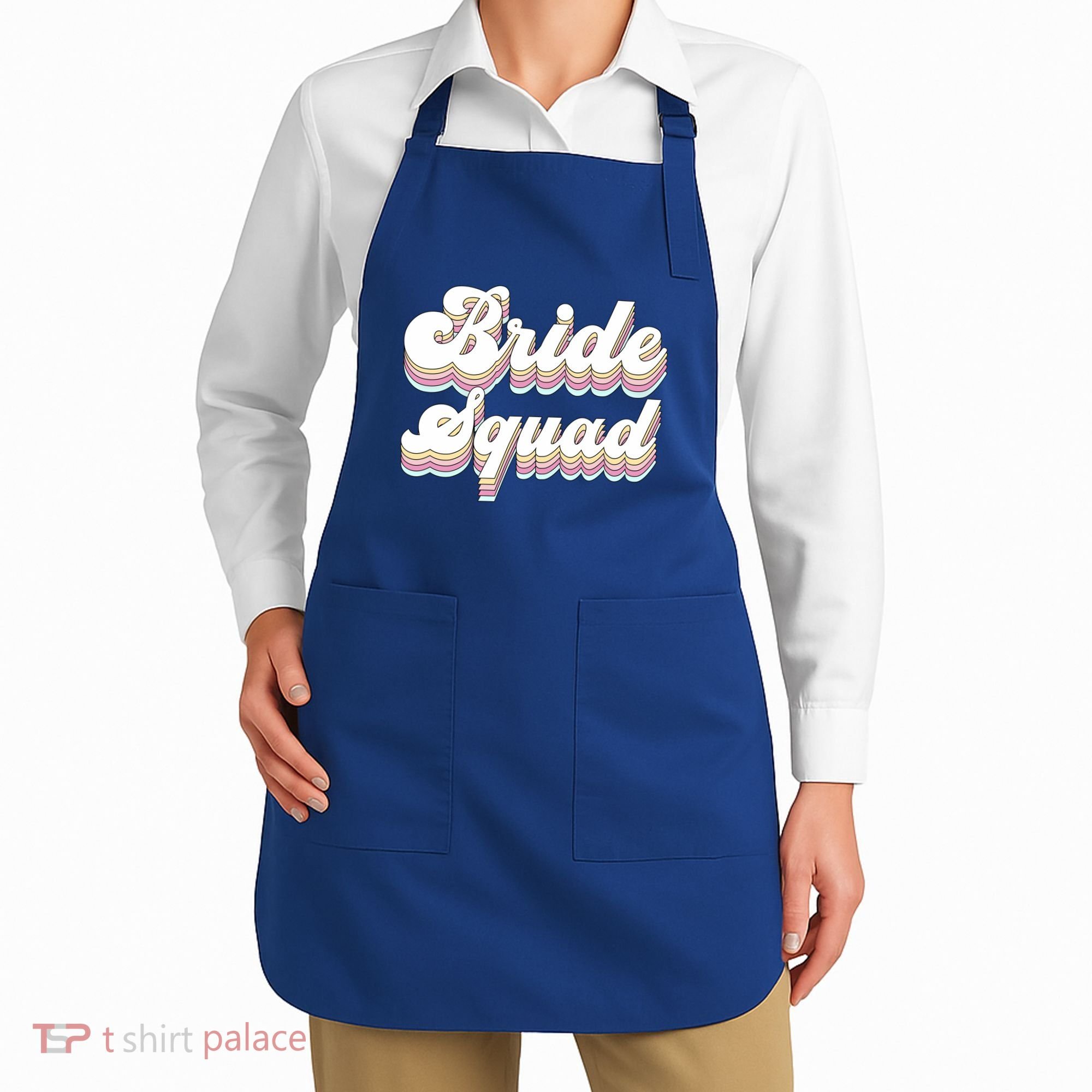 Bride Squad Retro Bachelorette Party Bridesmaids Meaningful Gift Apron