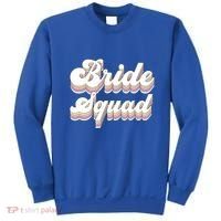 Bride Squad Retro Bachelorette Party Bridesmaids Meaningful Gift Sweatshirt thumb 0