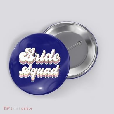 Bride Squad Retro Bachelorette Party Bridesmaids Meaningful Gift Button
