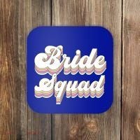 Bride Squad Retro Bachelorette Party Bridesmaids Meaningful Gift Coaster thumb 0