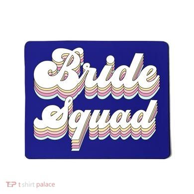 Bride Squad Retro Bachelorette Party Bridesmaids Meaningful Gift Mousepad
