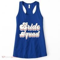 Bride Squad Retro Bachelorette Party Bridesmaids Meaningful Gift Women's Tank Top thumb 0