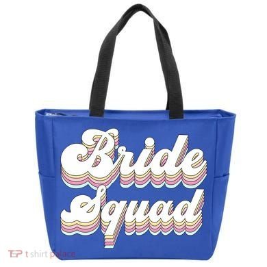 Bride Squad Retro Bachelorette Party Bridesmaids Meaningful Gift Tote Bag