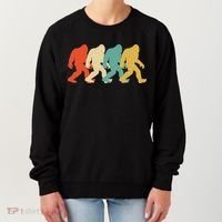 Bigfoot Silhouette Retro Pop Art Sasquatch Women's Sweatshirt thumb 0