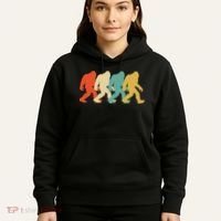 Bigfoot Silhouette Retro Pop Art Sasquatch Hoodie thumb 5