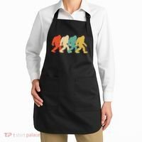 Bigfoot Silhouette Retro Pop Art Sasquatch Apron thumb 2