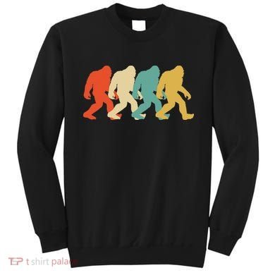 Bigfoot Silhouette Retro Pop Art Sasquatch Sweatshirt