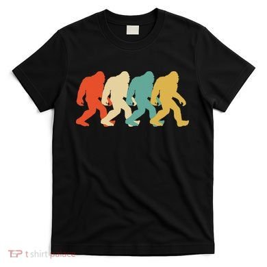 Bigfoot Silhouette Retro Pop Art Sasquatch T-Shirt