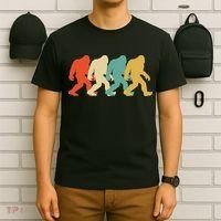 Bigfoot Silhouette Retro Pop Art Sasquatch T-Shirt thumb 6